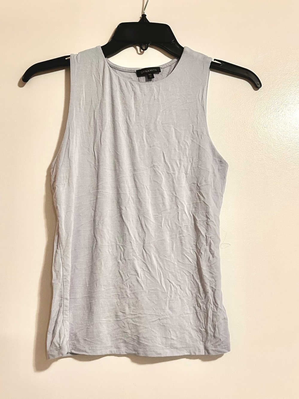 Dynamite Light Blue Sleeveless Ribbed Tank